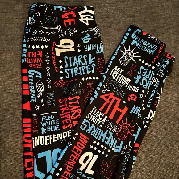 Tween 4th of July LuLaRoe leggings. - Picture 1 of 1